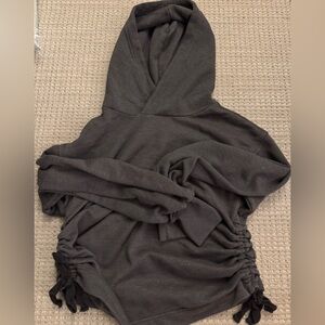 Aerie Cropped Side Ruched Hoodie